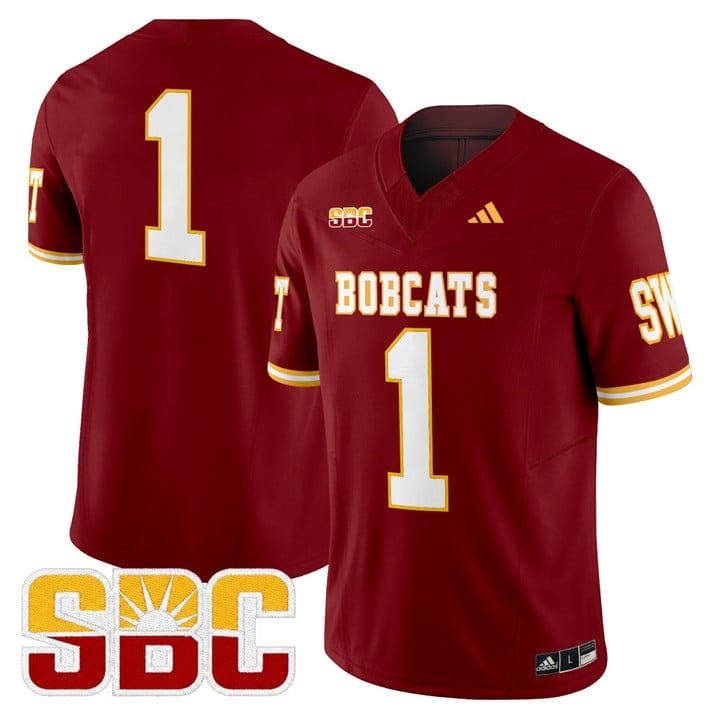 Team Jersey #1 Texas State Bobcats 2025 Vapor Limited Stitched - Image 3