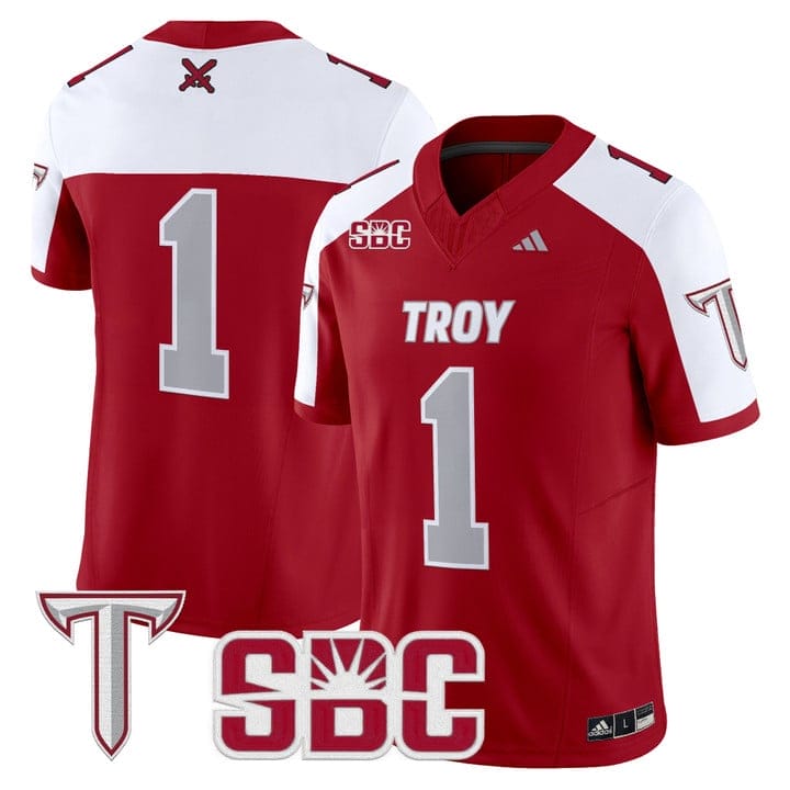 Team Jersey #1 Troy Trojans 2025 Vapor Limited Stitched - Image 4