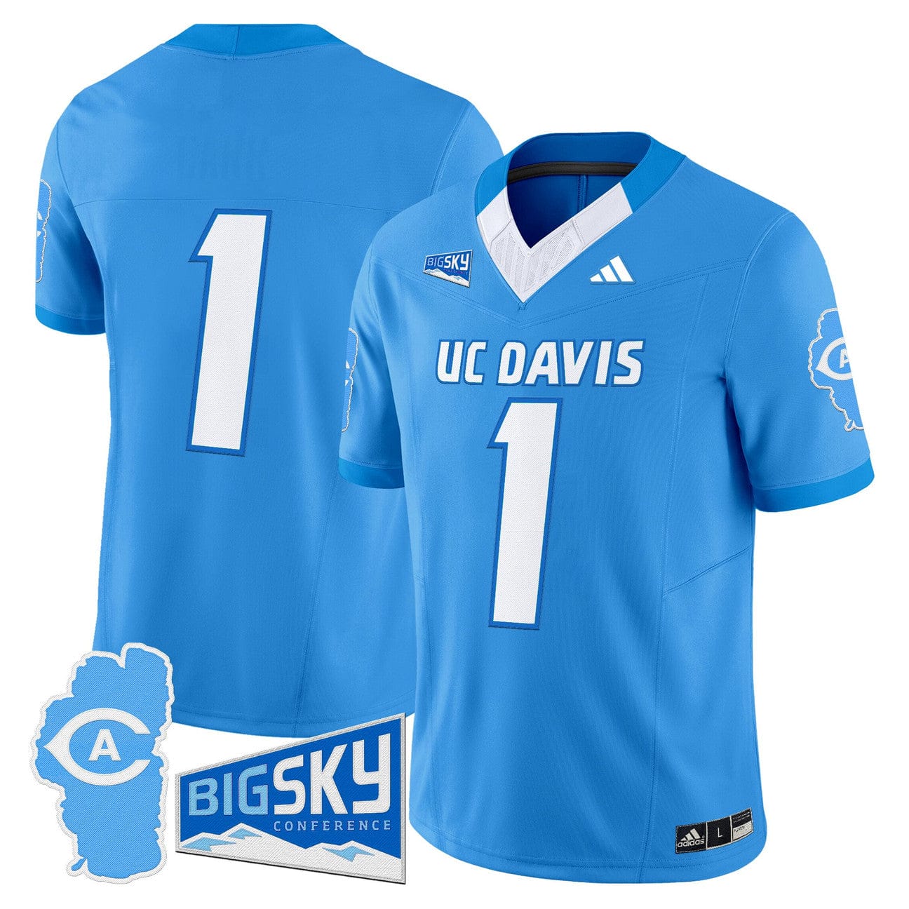 Team Jersey #1 UC Davis Aggies 2025 Lake Tahoe Patch Stitched - Image 3