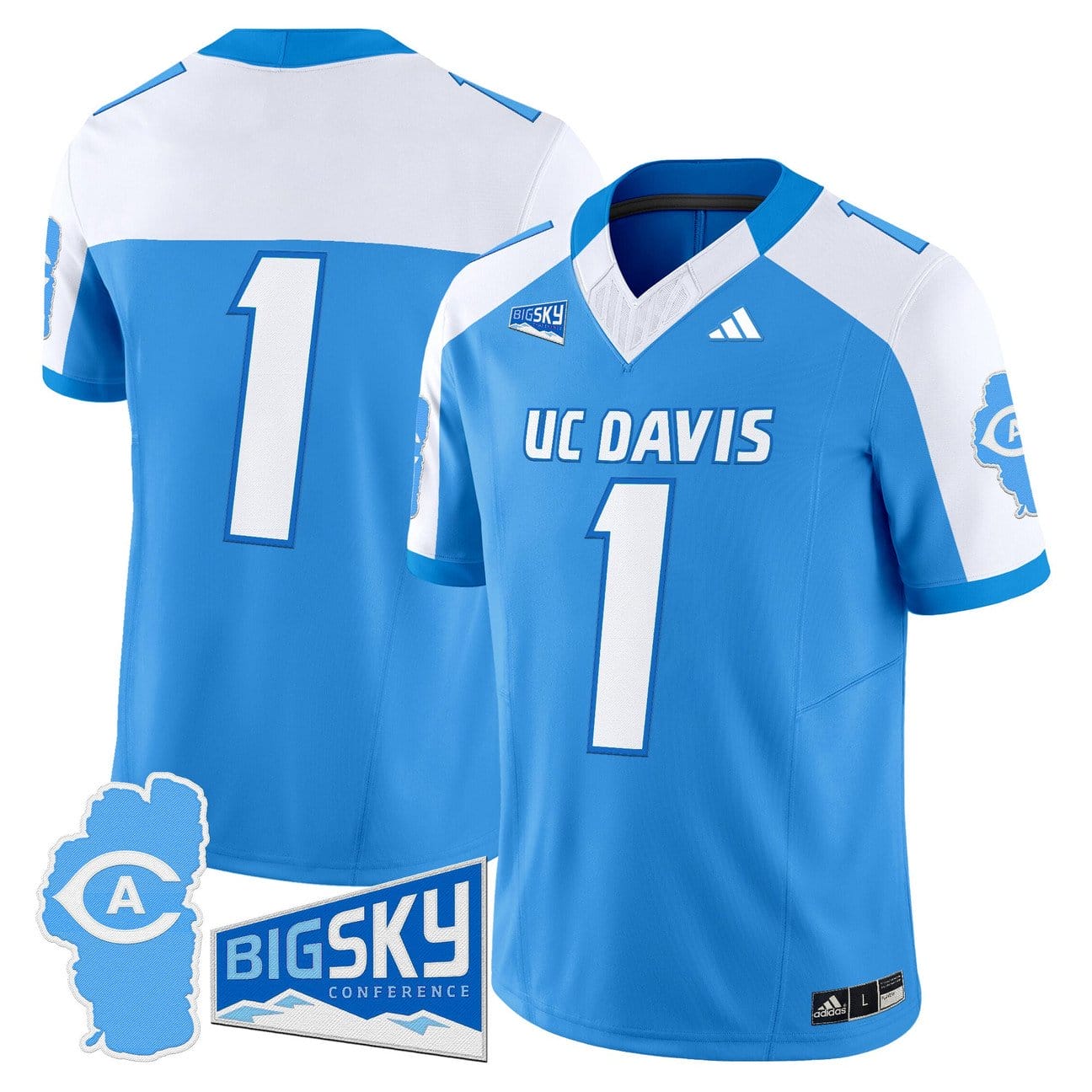Team Jersey #1 UC Davis Aggies 2025 Lake Tahoe Patch Stitched - Image 2
