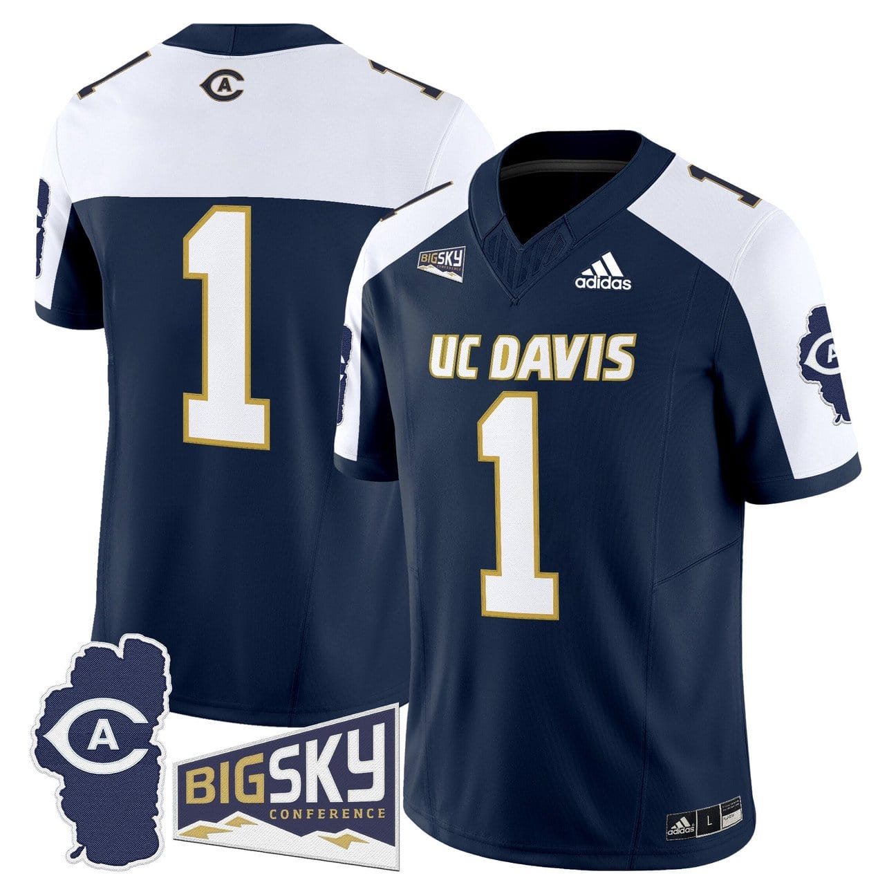 Team Jersey #1 UC Davis Aggies 2025 Lake Tahoe Patch Stitched - Image 4