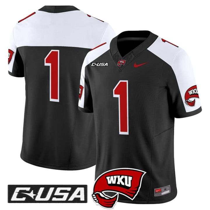 Team Jersey #1 Western Kentucky Hilltoppers 2025 Vapor Limited Stitched - Image 3