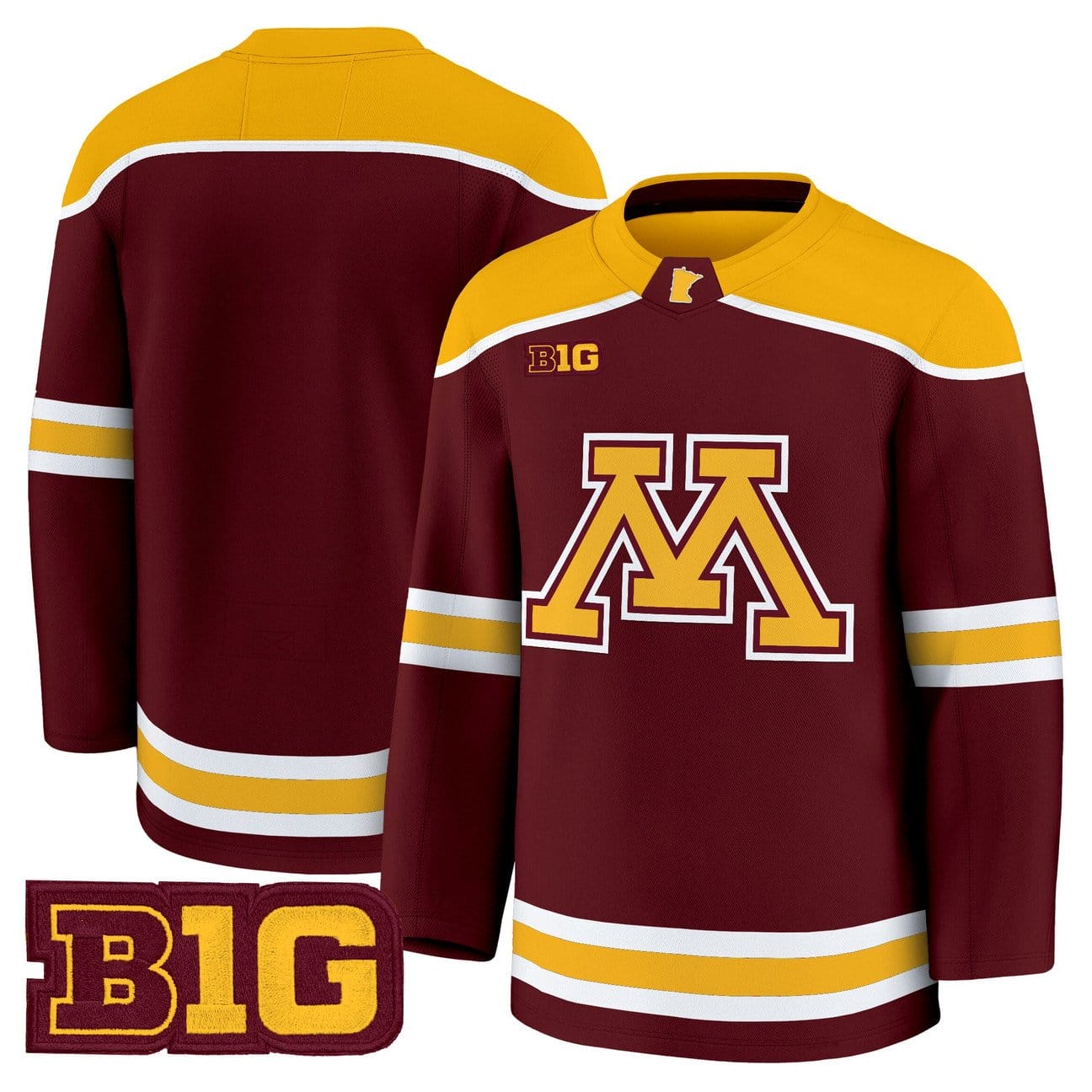 Alternative view of Team Jersey Minnesota Golden Gophers 2025-26 Premium Stitched