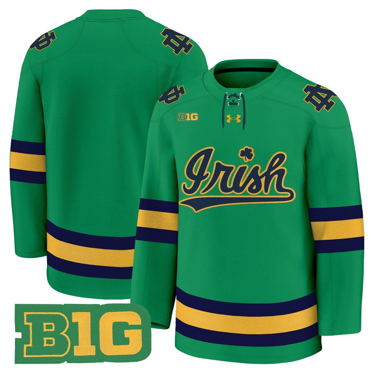 Alternative view of Team Jersey Notre Dame Fighting Irish 2025-26 Premium Stitched