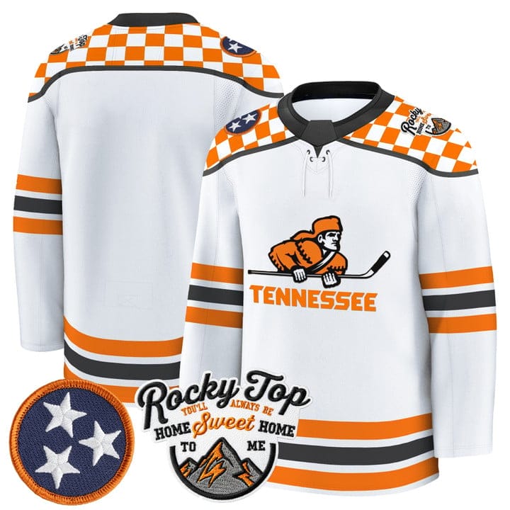 Alternative view of Team Jersey Tennessee Volunteers 2025-26 Hockey Premium Stitched