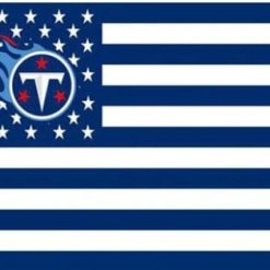 Tennessee Titans Star & Strips Flag 3X5 Ft Polyester Banner USA 90x150cm