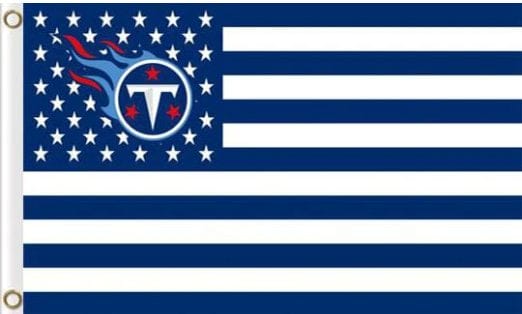 Tennessee Titans Star & Strips Flag 3X5 Ft Polyester Banner USA 90x150cm