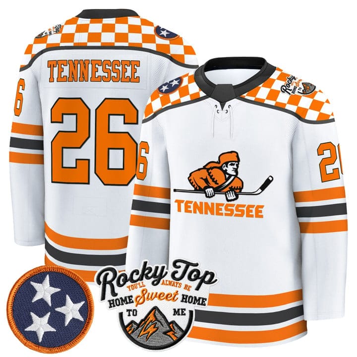 Alternative view of Tennessee Jersey #26 Tennessee Volunteers 2025-26 Hockey Premium Stitched