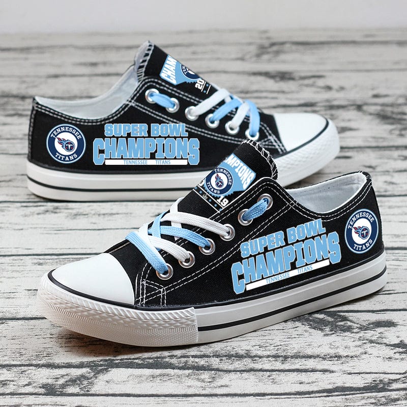 Alternative view of Tennessee Titans Low Top Canvas Sport Sneakers Shoes For Men Women Fans