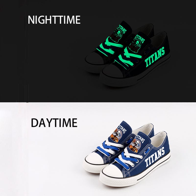 Alternative view of Tennessee Titans Low Top Canvas Sport Sneakers Shoes For Men Women Fans