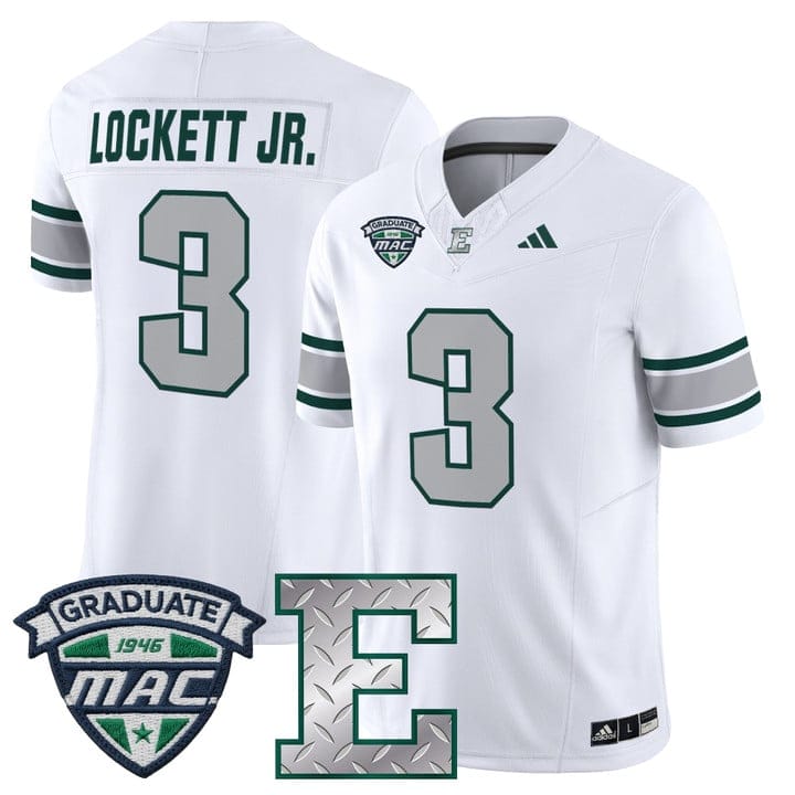 Alternative view of Terry Lockett Jr Jersey #3 Eastern Michigan Eagles 2025 Limited Stitched