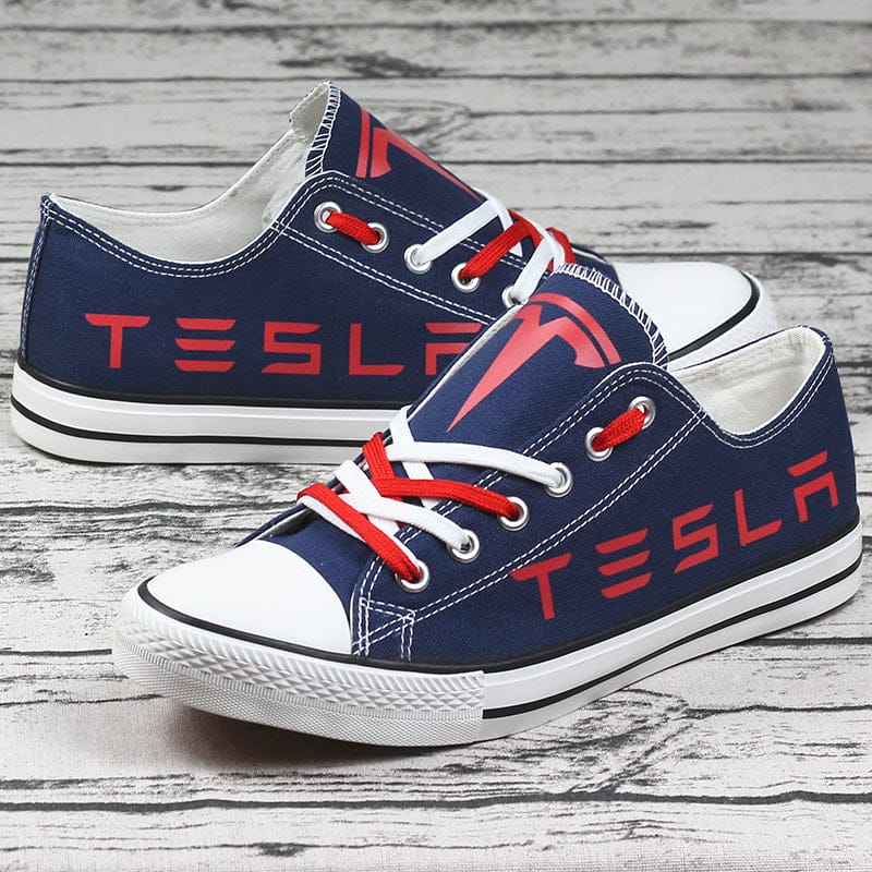 Alternative view of Tesla Canvas Sneakers Shoes For Men Women Fans