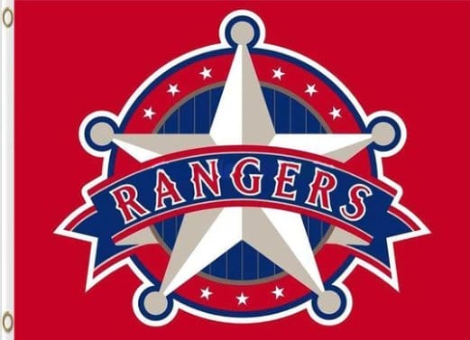 Texas Rangers Baseball Club Flag 3X5Ft Banner USA Polyester with Brass Grommets