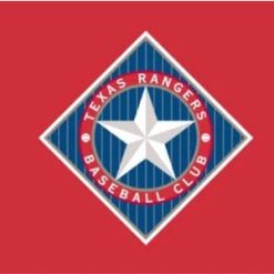 Texas Rangers Red Baseball Flag 3X5Ft Banner USA Polyester with Brass Grommets