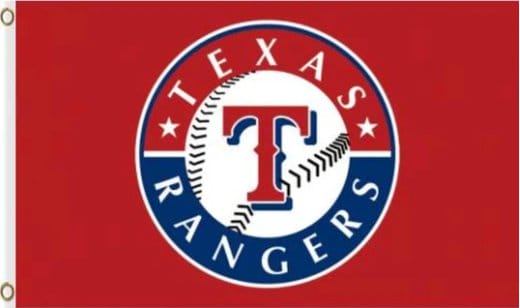 Texas Rangers Red Flag 3X5Ft Banner USA Polyester with Brass Grommets
