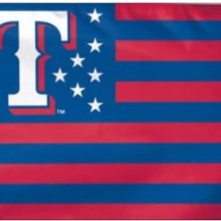 Texas Rangers Stars & Stripes Flag 3X5Ft Banner USA Polyester with Brass Grommets