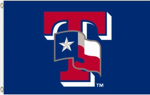 Texas Rangers US Blue Flag 3X5Ft Banner USA Polyester with Brass Grommets