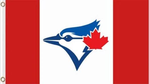 Toronto Blue Jays Flag Baseball Red 3X5Ft Banner USA Polyester with Brass Grommets