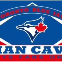 Toronto Blue Jays Man Cave Flag 3X5Ft Banner USA Polyester with Brass Grommets