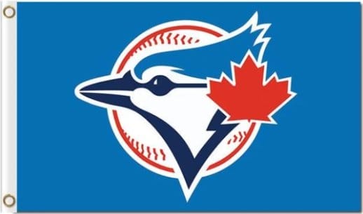 Toronto Blue Jays Polyester 3X5Ft Banner USA Polyester with Brass Grommets