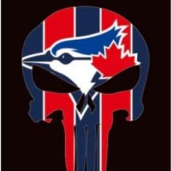 Toronto Blue Jays Skull Flag 3X5Ft Banner USA Polyester with Brass Grommets