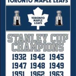 Toronto Maple Leafs Champions Flag 3X5Ft Polyester Digital Print Banner USA