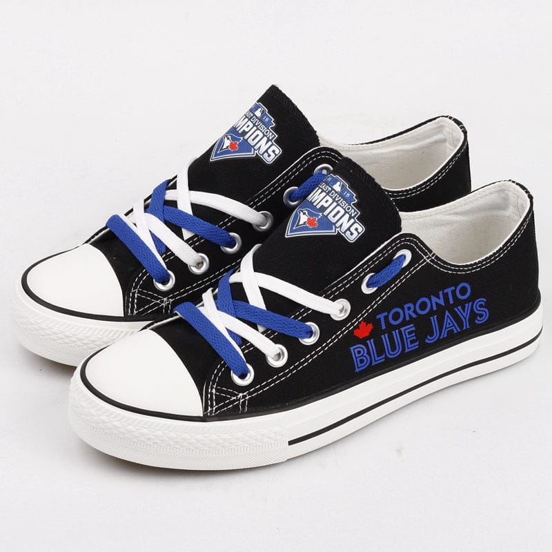 Alternative view of Toronto Blue Jays Limited Print Low Top Canvas Shoes Sport Sneakers For Men Women Fans