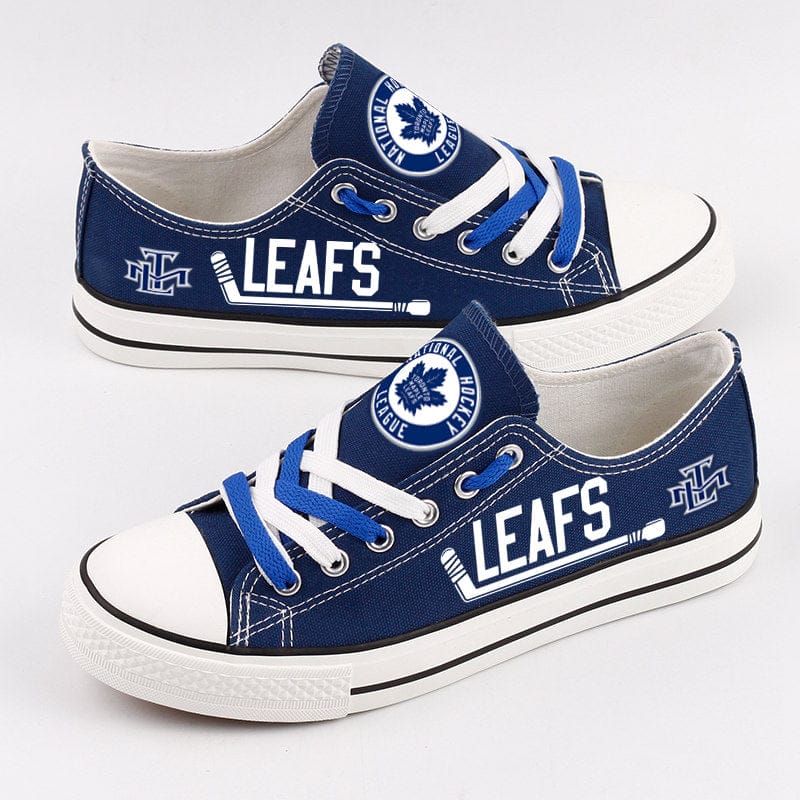 Toronto Maple Leafs Low Top Canvas Sport Sneakers Shoes For Men Women Fans - Image 3