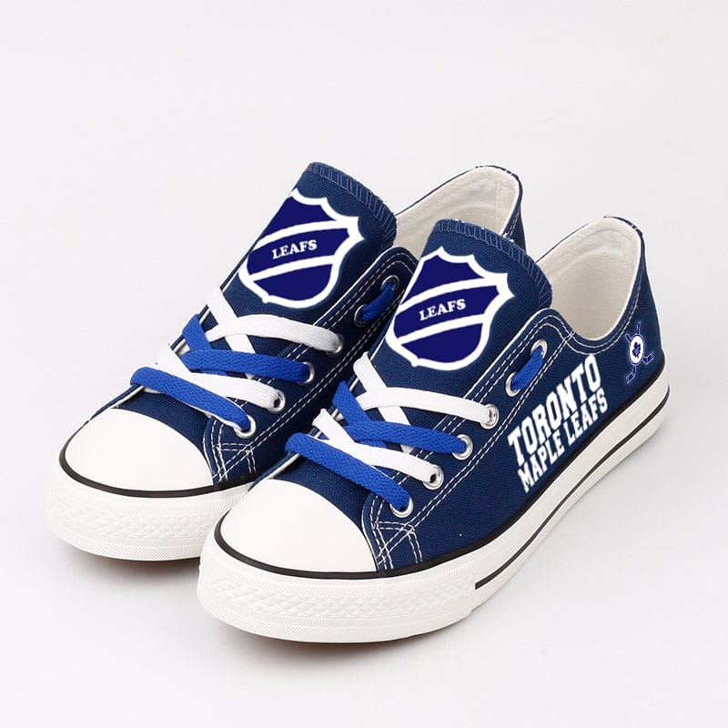 Toronto Maple Leafs Low Top Canvas Sport Sneakers Shoes For Men Women Fans