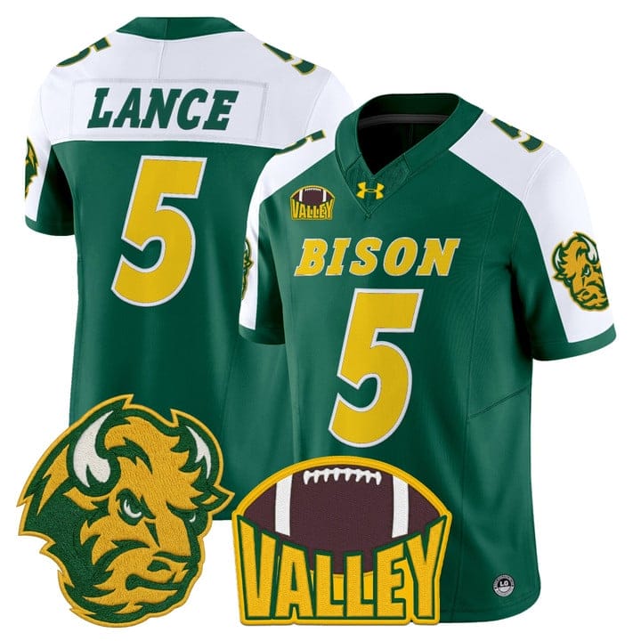 Trey Lance Jersey #5 North Dakota State Bison 2025 Limited Stitched - Image 4