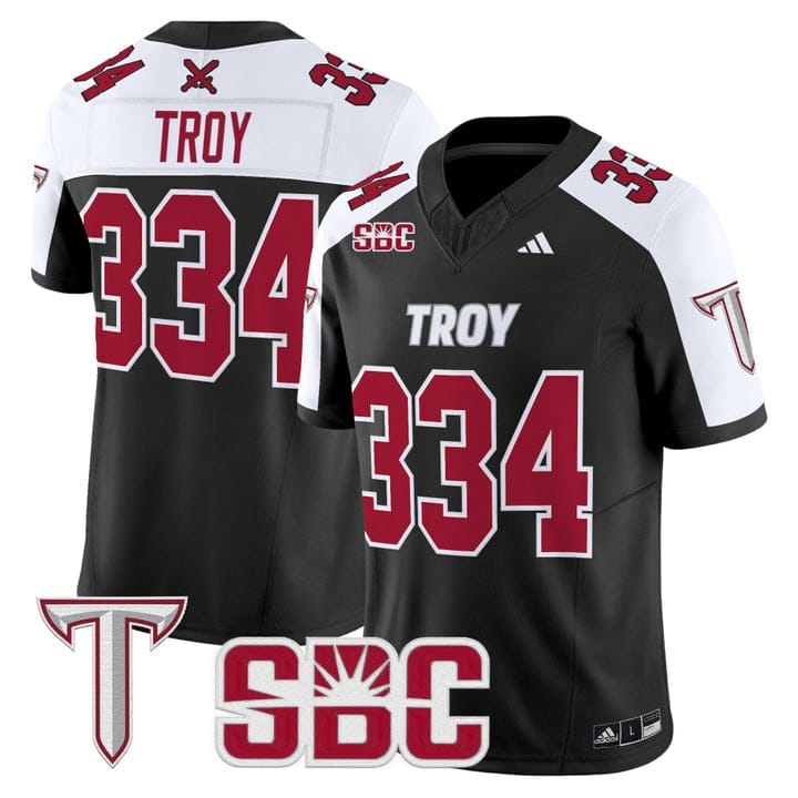 Troy Jersey #334 Troy Trojans 2025 Vapor Limited Stitched - Image 3