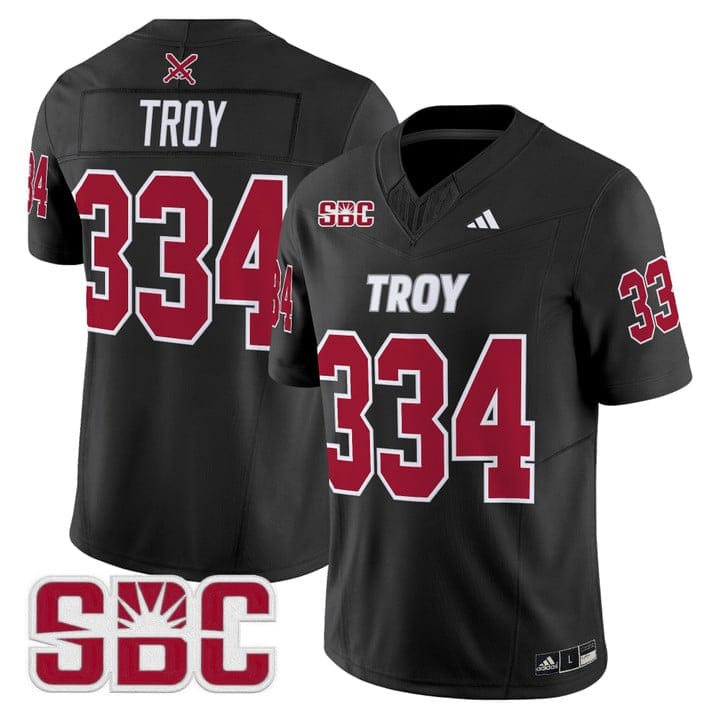 Troy Jersey #334 Troy Trojans 2025 Vapor Limited Stitched