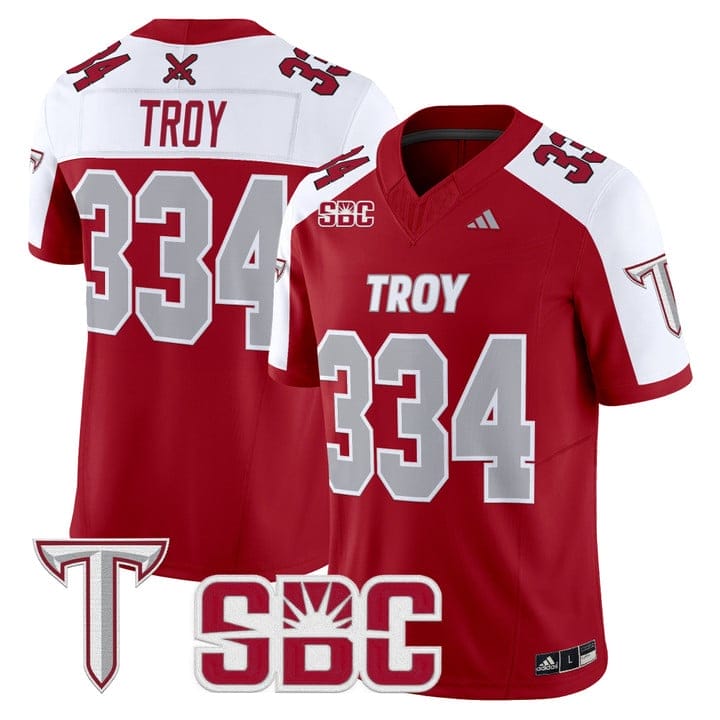Troy Jersey #334 Troy Trojans 2025 Vapor Limited Stitched - Image 4