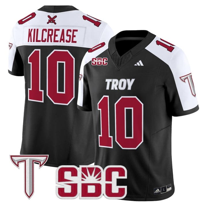 Tucker Kilcrease Jersey #10 Troy Trojans 2025 Vapor Limited Stitched - Image 3