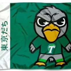 Tulane Green Wave Sport Flag 3X5ft Banner Polyester with 2 Brass Grommets