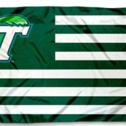 Tulane Green Wave Sport USA Flag 3X5ft Banner Polyester with 2 Brass Grommets