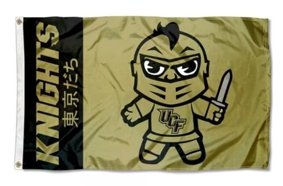 UCF Knights Yellow Club Flag 3X5ft Banner USA Polyester with 2 Brass Grommets
