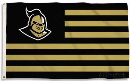 UCF Knights Yellow Club Sport Flag 3X5ft Banner USA Polyester with 2 Brass Grommets