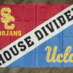 UCLA Bruins USC Trojans House Divided Flag 3x5 ft NCAA Sports Banner Man-Cave