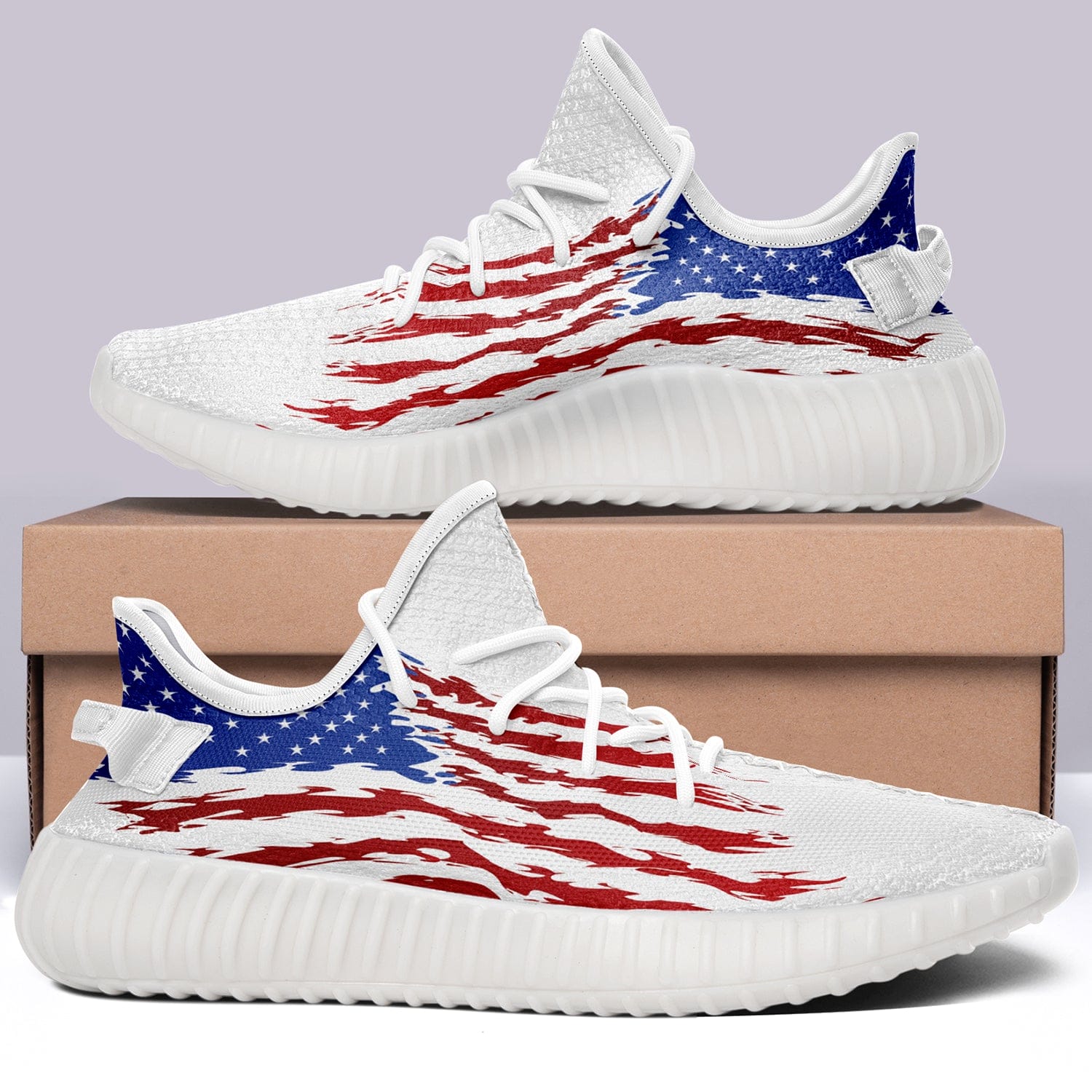Alternative view of USA Flag V14 350v Yeezy Sneakers For Men Women Fans