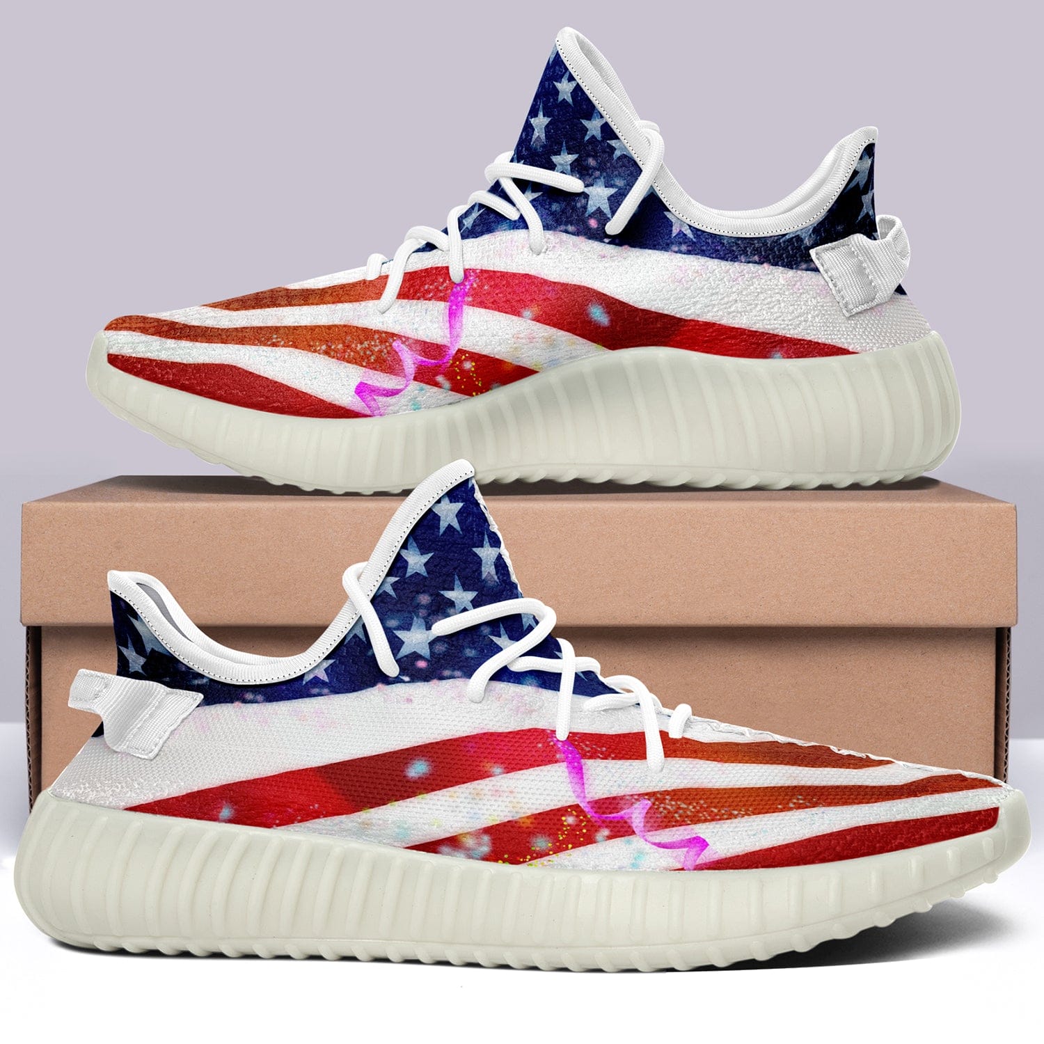 Alternative view of USA Flag V35 350v Yeezy Sneakers For Men Women Fans