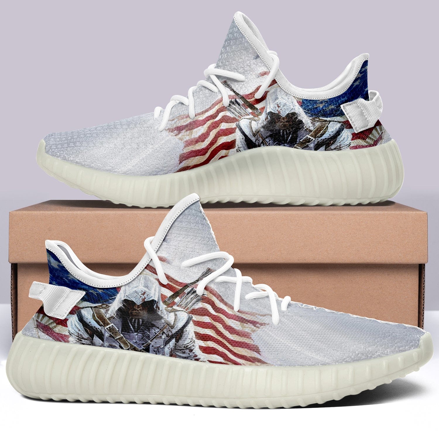 Alternative view of USA Flag V42 350v Yeezy Sneakers For Men Women Fans