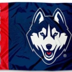 University of Connecticut Huskies Flag 3X5ft Banner USA Polyester with 2 Brass Grommets