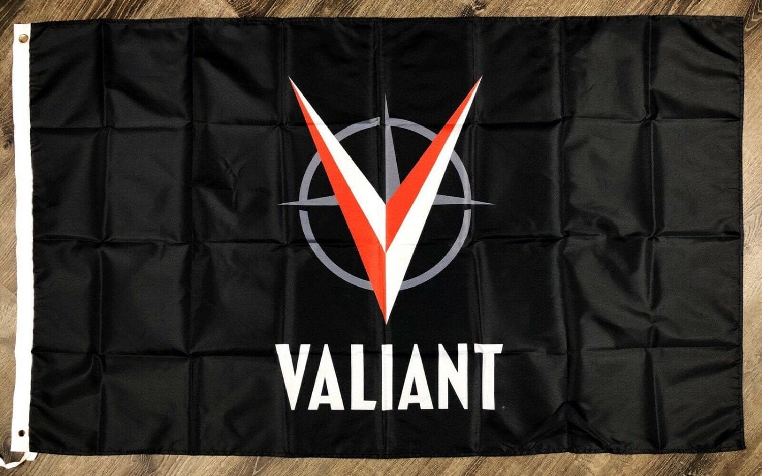 Valiant_Comics Logo Flag 3x5 ft Black Banner Comic Man-Cave Garage Toy Room