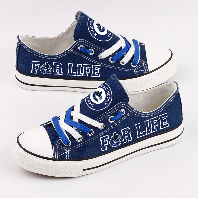 Alternative view of Vancouver Canucks Low Top Canvas Sport Sneakers Shoes For Men Women Fans
