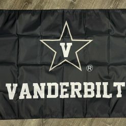 Vanderbilt Commodores Logo Flag 3x5 ft Black Sports Banner Man-Cave Garage