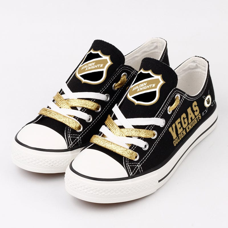 Vegas Golden Knights Low Top Canvas Sport Sneakers Shoes For Men Women Fans