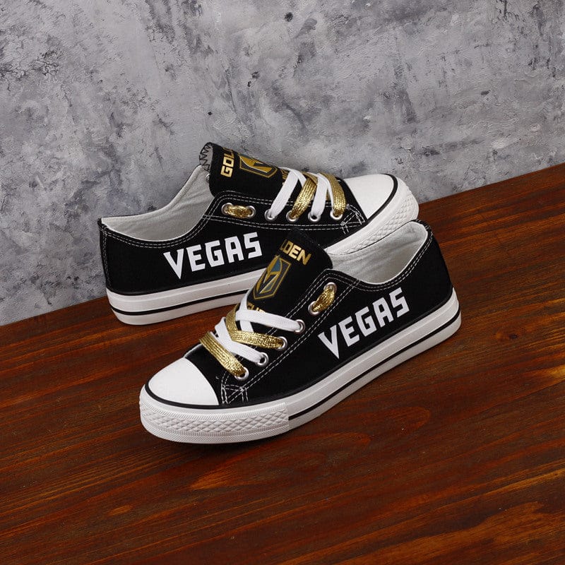 Alternative view of Vegas Golden Knights Low Top Canvas Sport Sneakers Shoes For Men Women Fans