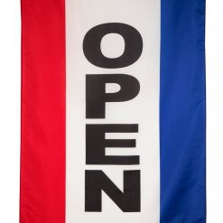 Vertical OPEN Large 3x5FT Flag Sign Banner Store Advertising Business Store Dorm