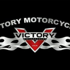 Victory Motorcycle USA Black Flag 3X5 Ft Polyester Banner USA 90x150cm